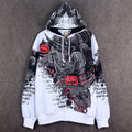 Men's zipper hooded pocket sweatshirt
