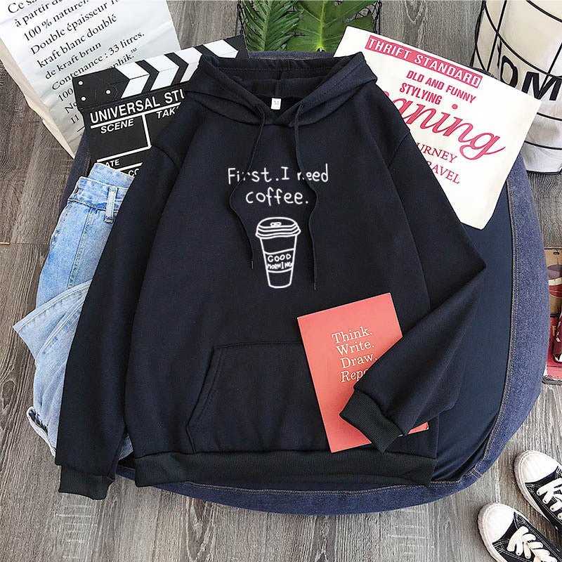 Pocket hooded sweatshirt for women
