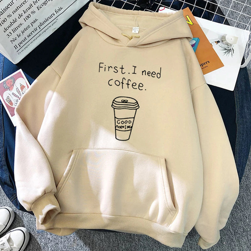 Pocket hooded sweatshirt for women
