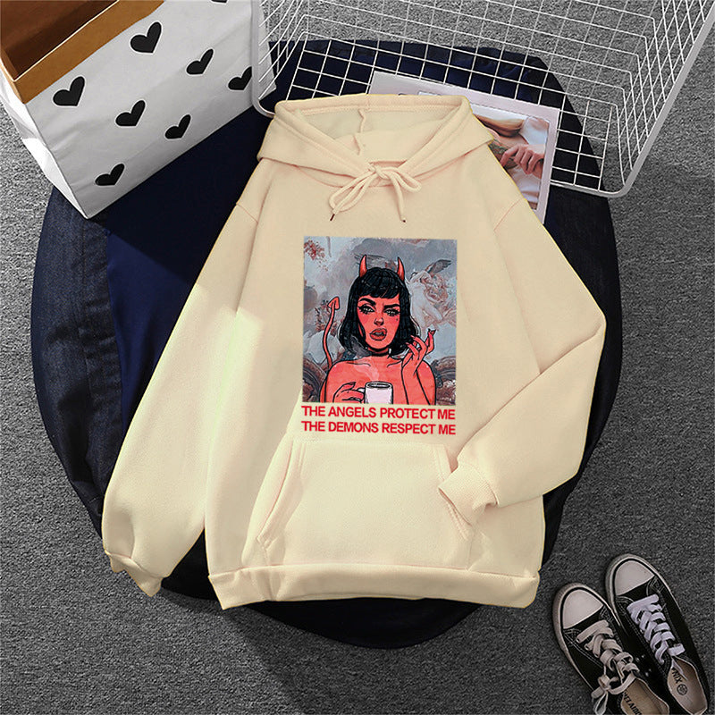 Pocket hooded sweatshirt for women