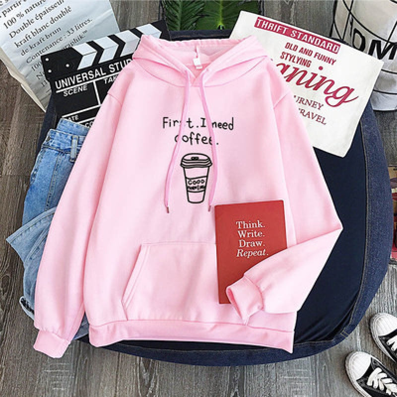 Pocket hooded sweatshirt for women