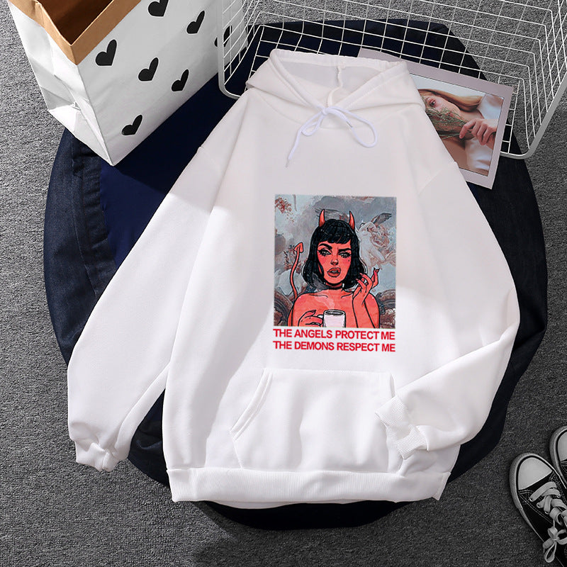 Pocket hooded sweatshirt for women