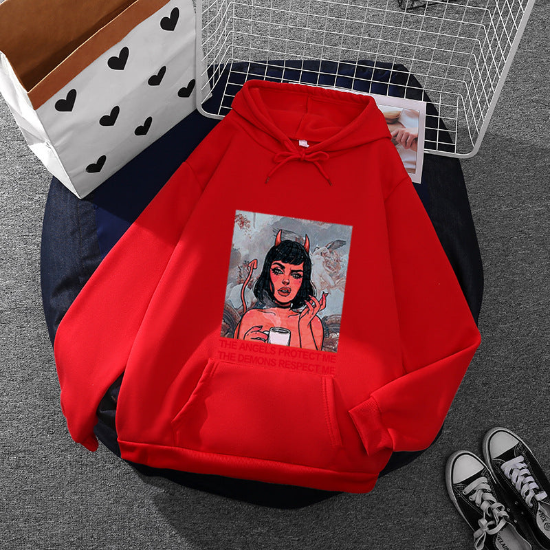 Pocket hooded sweatshirt for women
